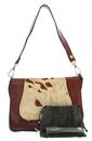 CAMPOMAGGI Nemesi Crossbody Bag S Bianco + Beige + T / Cognac