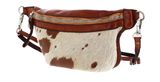 CAMPOMAGGI Nemesi Waist Bag Mini Bianco + Beige + T / Cognac CAMPOMAGGI Nemesi Waist Bag Mini Bianco + Beige + T / Cognac