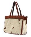 CAMPOMAGGI Nemesi Shopping Bag Mini Bianco + Beige + T / Cognac