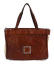 CAMPOMAGGI Nemesi Shopping Bag Mini Bianco + Beige + T / Cognac