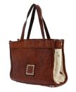 CAMPOMAGGI Nemesi Shopping Bag Mini Bianco + Beige + T / Cognac