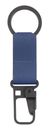 PIQUADRO Aye Leather Keychain With Carabiner Hook Blu PIQUADRO Aye Leather Keychain With Carabiner Hook Blu