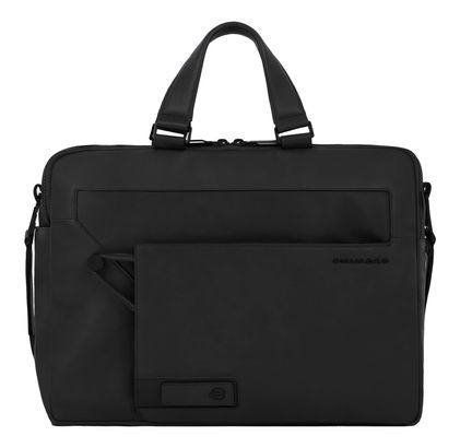 PIQUADRO Aye Two Compartment Computer Briefcase Nero