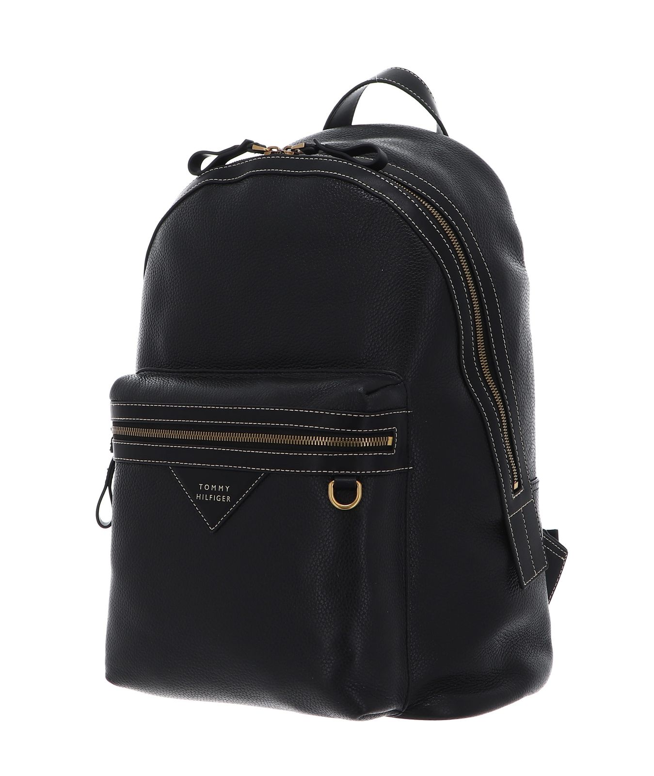 Black leather tommy on sale hilfiger backpack