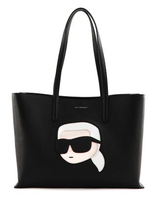 KARL LAGERFELD K / Ikonik 2.0 Lea Tote Grainy Black