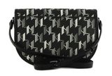 KARL LAGERFELD K / Ikonik 2.0 Mono CC Flap Crossbody Black / White KARL LAGERFELD K / Ikonik 2.0 Mono CC Flap Crossbody Black / White