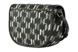 KARL LAGERFELD K / Ikonik 2.0 Mono CC Flap Crossbody Black / White KARL LAGERFELD K / Ikonik 2.0 Mono CC Flap Crossbody Black / White