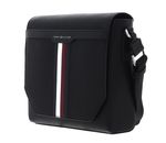 TOMMY HILFIGER TH Coated Canvas Messenger Bag Black