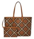 FOSSIL Williamson Tote Bag Brown Patchwork FOSSIL Williamson Tote Bag Brown Patchwork
