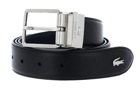 LACOSTE Elegance Reversible Belt W130 Noir Marine - kürzbar