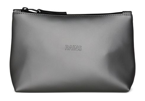 RAINS Cosmetic Bag Metallic Grey