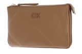 Calvin Klein Re-Lock Quilt Crossbody Brown Sugar