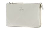 Calvin Klein Re-Lock Quilt Crossbody Dk Ecru