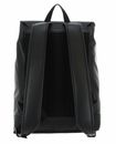 Calvin Klein Monogram Soft Flap Backpack 43 Black