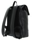 Calvin Klein Monogram Soft Flap Backpack 43 Black