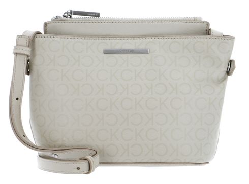 Calvin Klein Daily Dressed Crossbody Bag EPI Mono Stoney Beige