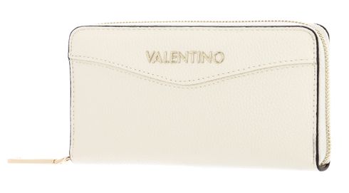 VALENTINO Cinnamon Re Zip Around Wallet Cream White