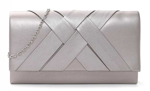 Dark silver clearance clutch bag