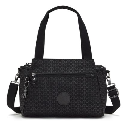 kipling Basic Plus Elysia Shoulder Bag Signature Emb
