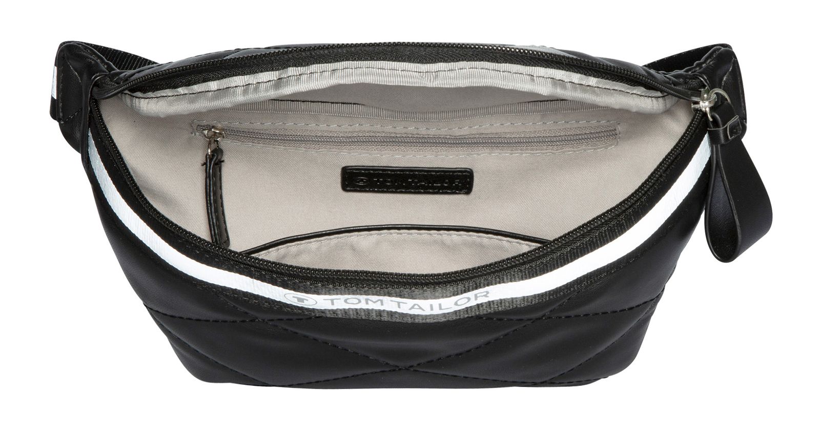 TOM TAILOR Mica Marsupio Donna In Similarpelle Con Tracolla Regolabile, Nero