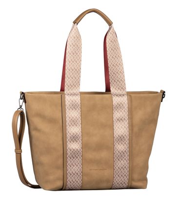 TOM TAILOR Cara Zip Shopper M Camel