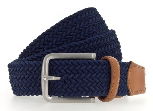 Vanzetti Woven Belt W90 Navy