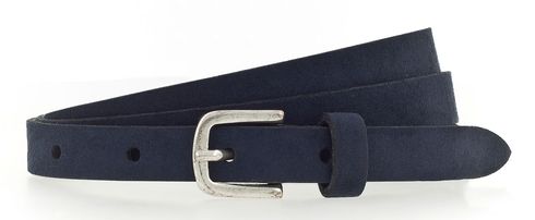 Vanzetti Slim Velours Belt W100 Navy