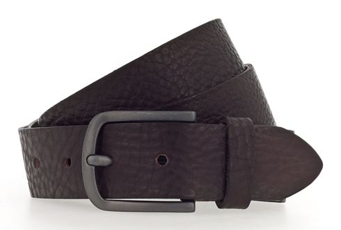 Vanzetti 35mm Leather Belt W85 Dark Brown - shortenable