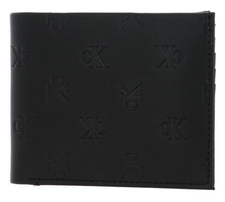 Calvin Klein Monogram Soft Bifold W / CC AOP Black