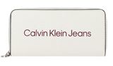 Calvin Klein Long Zip Around Wallet Ivory Calvin Klein Long Zip Around Wallet Ivory