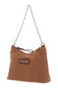 LANCASTER Basic Premium Mini Hobo Bag Camel