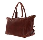 BUCKLE & SEAM Linwood Weekender Cognac / Blue