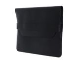 BUCKLE & SEAM Terra Leather Laptop Sleeve S Black