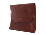 BUCKLE & SEAM Terra Leather Laptop Sleeve S Cognac