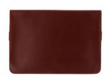 BUCKLE & SEAM Terra Leather Laptop Sleeve S Cognac