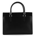 DKNY Perri Box Satchel Bag Black Gold