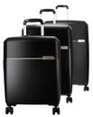 Hedgren Lineo Stripe Nest Hardside Luggage Set Black