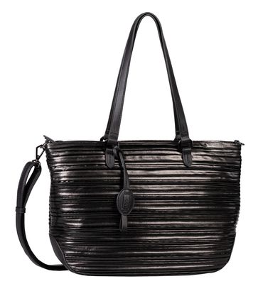 Gabor Nicola Zip Shopper L Metallic Black