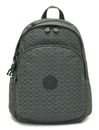 kipling Basic Plus Delia Medium Backpack Sign Green Emb