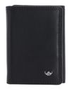 Golden Head Polo RFID Protect Petite Billfold Coin Wallet Black