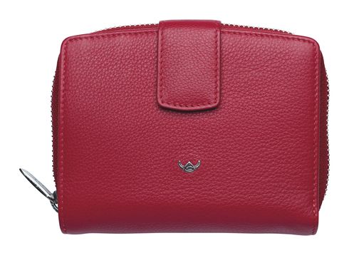 Golden Head Madrid RFID Protect Billfold Coin Wallet Red