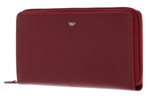 Golden Head Polo RFID Protect Zipped Ladies Purse Wallet Red