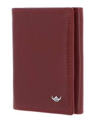 Golden Head Polo RFID Protect Petite Billfold Coin Wallet Red