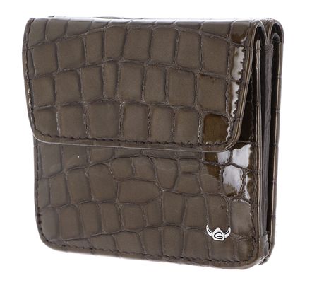 Golden Head Cayenne RFID Protect Billfold Coin Wallet With Front Snap Closure Toffee