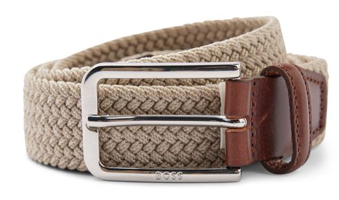 BOSS Clorio Sz30 Woven Belt W105 Light Beige