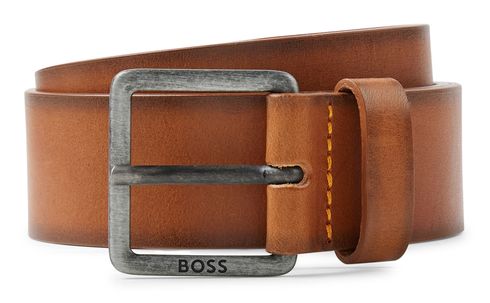 BOSS Jeeko Sz40 Leather Belt W110 Medium Brown