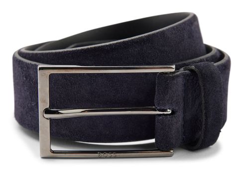 BOSS Calindo Sz35 Sd Leather Belt W85 Dark Blue