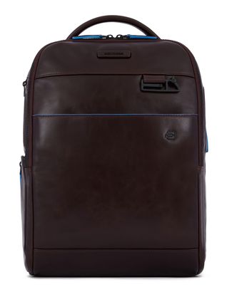 PIQUADRO Blue Square Revamp Computer Backpack Anti-Theft Mahogany