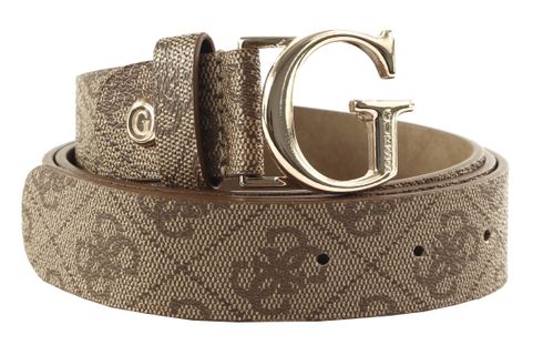 GUESS Vikky Adjustable Pant Belt W85 Latte Logo - kürzbar