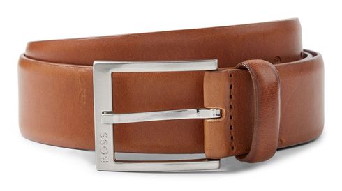 BOSS Erron Sz35 Leather Belt W105 Medium Brown